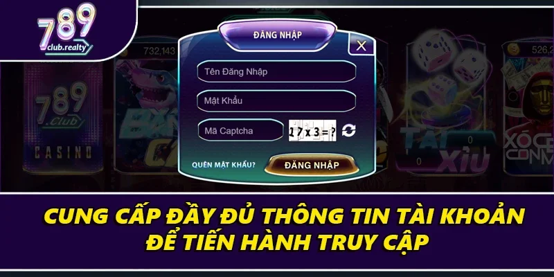 Đăng Nhập 789club Nhanh Chóng, An Toàn Cho Người Mới 2 Cung cấp đầy đủ thông tin tài khoản để tiến hành truy cập